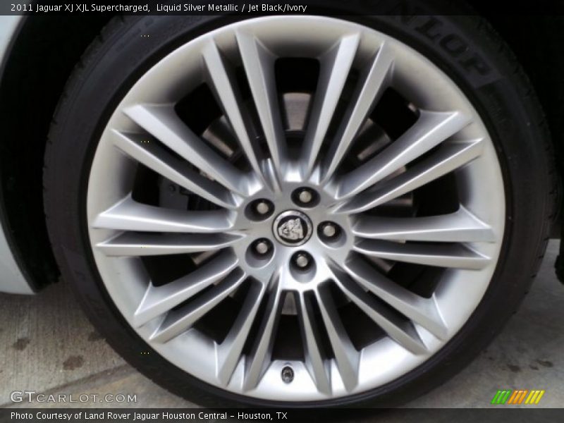Liquid Silver Metallic / Jet Black/Ivory 2011 Jaguar XJ XJL Supercharged