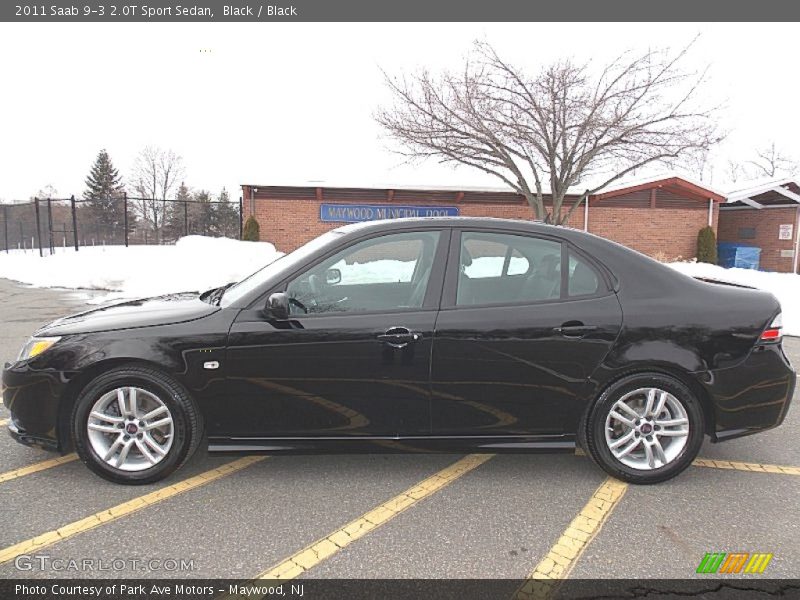 Black / Black 2011 Saab 9-3 2.0T Sport Sedan