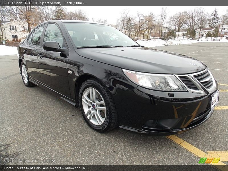 Black / Black 2011 Saab 9-3 2.0T Sport Sedan