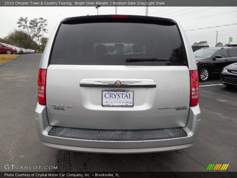 Bright Silver Metallic / Medium Slate Gray/Light Shale 2010 Chrysler Town & Country Touring