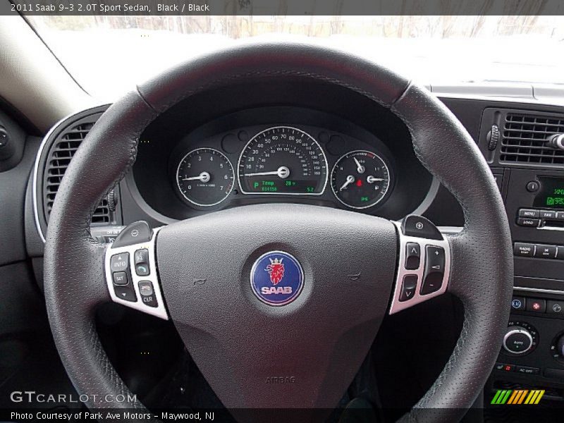 Black / Black 2011 Saab 9-3 2.0T Sport Sedan