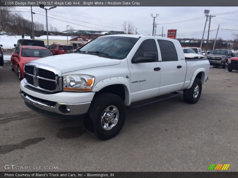 Bright White / Medium Slate Gray 2006 Dodge Ram 2500 SLT Mega Cab 4x4