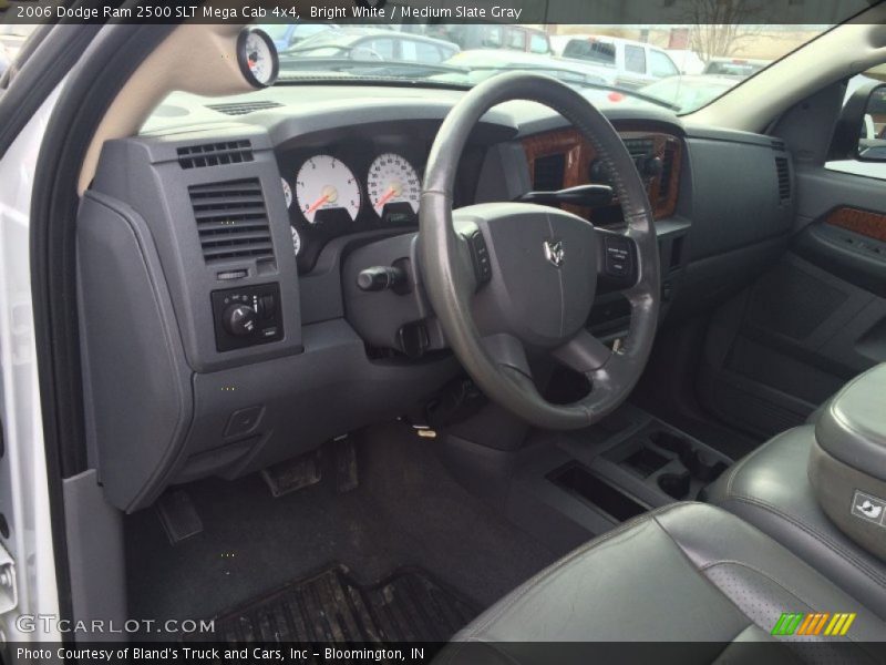 Bright White / Medium Slate Gray 2006 Dodge Ram 2500 SLT Mega Cab 4x4