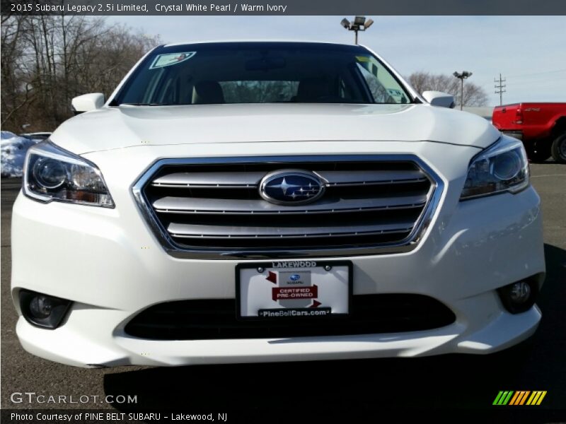 Crystal White Pearl / Warm Ivory 2015 Subaru Legacy 2.5i Limited
