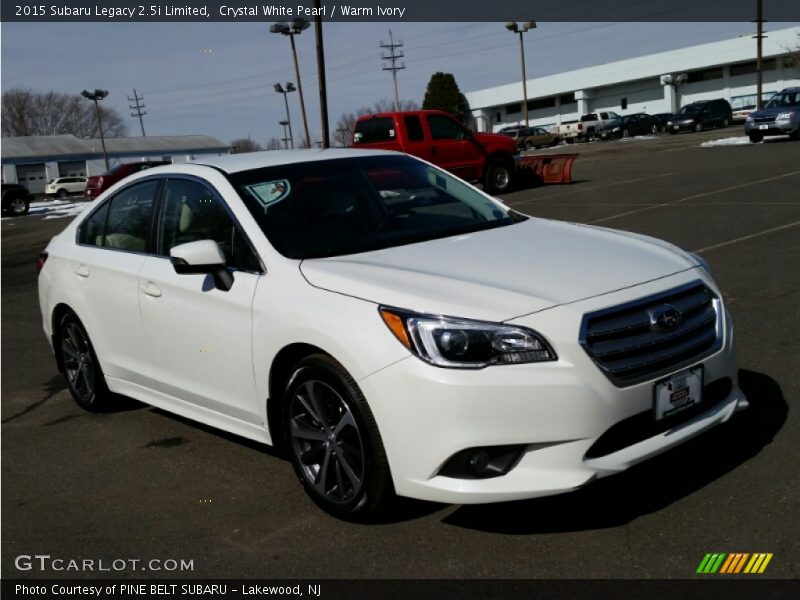 Crystal White Pearl / Warm Ivory 2015 Subaru Legacy 2.5i Limited