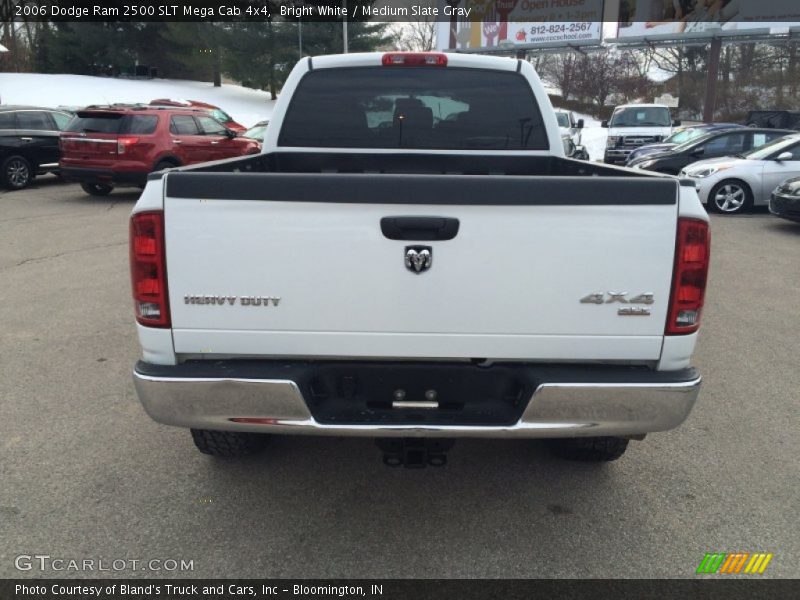 Bright White / Medium Slate Gray 2006 Dodge Ram 2500 SLT Mega Cab 4x4
