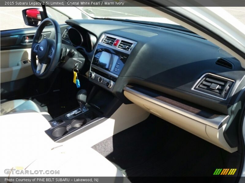 Crystal White Pearl / Warm Ivory 2015 Subaru Legacy 2.5i Limited