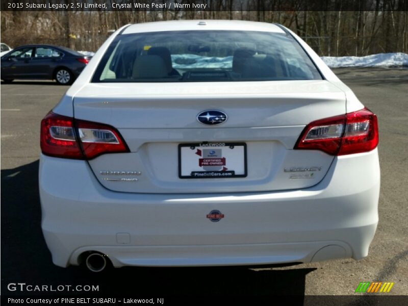 Crystal White Pearl / Warm Ivory 2015 Subaru Legacy 2.5i Limited