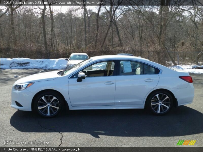 Crystal White Pearl / Warm Ivory 2015 Subaru Legacy 2.5i Limited