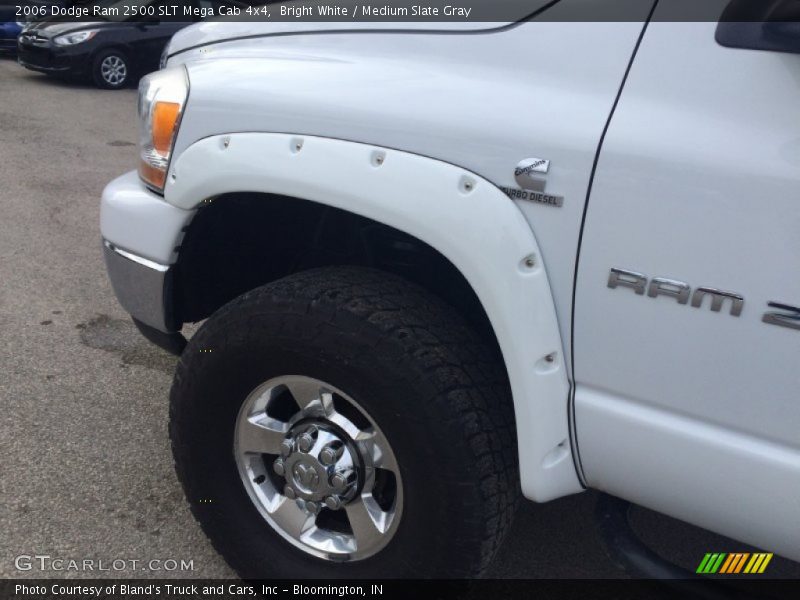 Bright White / Medium Slate Gray 2006 Dodge Ram 2500 SLT Mega Cab 4x4