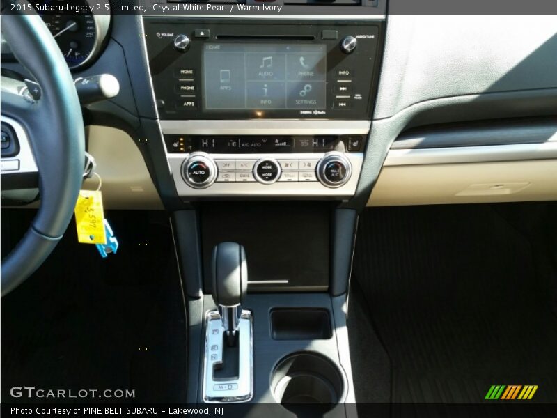Crystal White Pearl / Warm Ivory 2015 Subaru Legacy 2.5i Limited