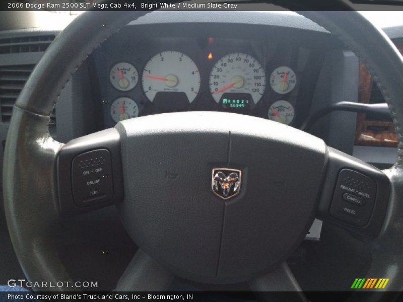 Bright White / Medium Slate Gray 2006 Dodge Ram 2500 SLT Mega Cab 4x4