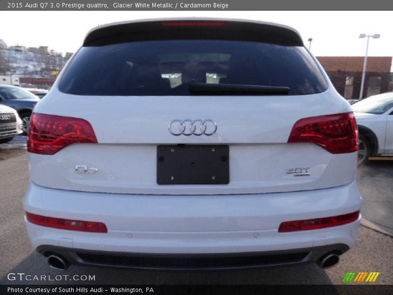 Glacier White Metallic / Cardamom Beige 2015 Audi Q7 3.0 Prestige quattro