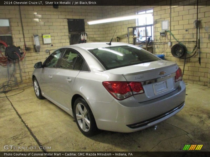 Silver Ice Metallic / Jet Black/Brick 2014 Chevrolet Cruze LT