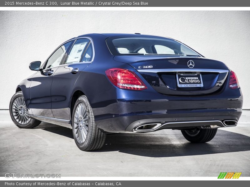 Lunar Blue Metallic / Crystal Grey/Deep Sea Blue 2015 Mercedes-Benz C 300