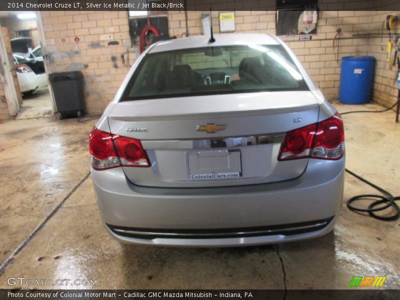Silver Ice Metallic / Jet Black/Brick 2014 Chevrolet Cruze LT