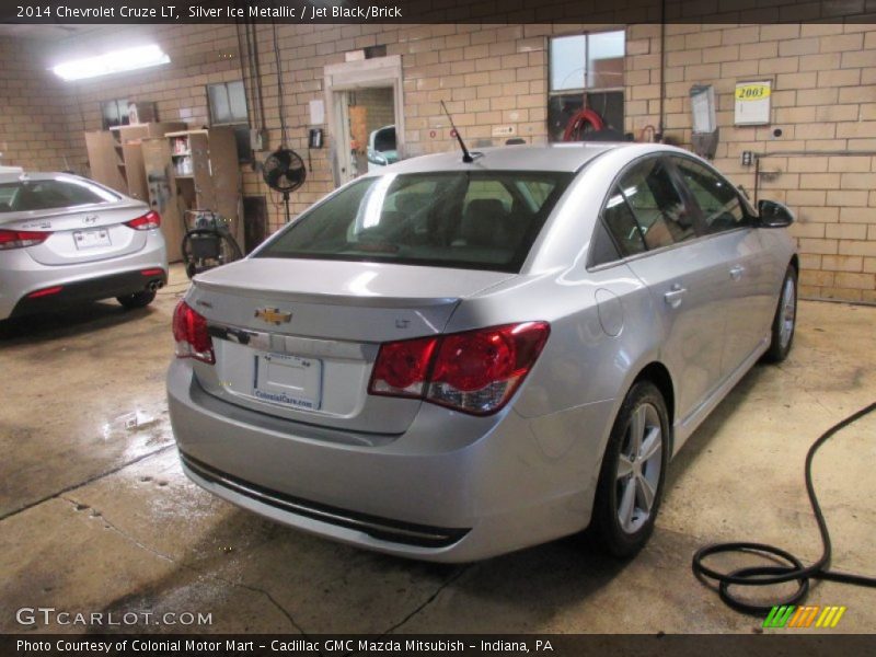 Silver Ice Metallic / Jet Black/Brick 2014 Chevrolet Cruze LT