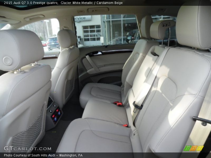 Glacier White Metallic / Cardamom Beige 2015 Audi Q7 3.0 Prestige quattro