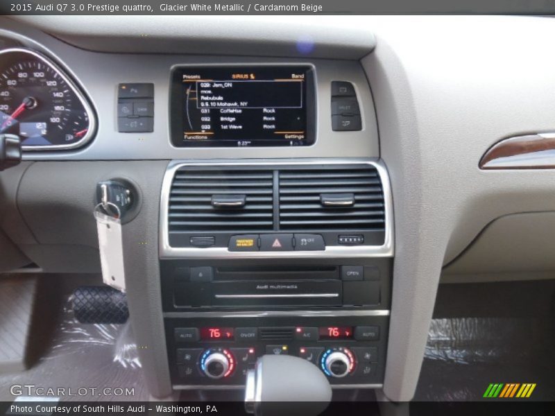 Glacier White Metallic / Cardamom Beige 2015 Audi Q7 3.0 Prestige quattro
