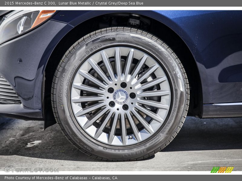 Lunar Blue Metallic / Crystal Grey/Deep Sea Blue 2015 Mercedes-Benz C 300