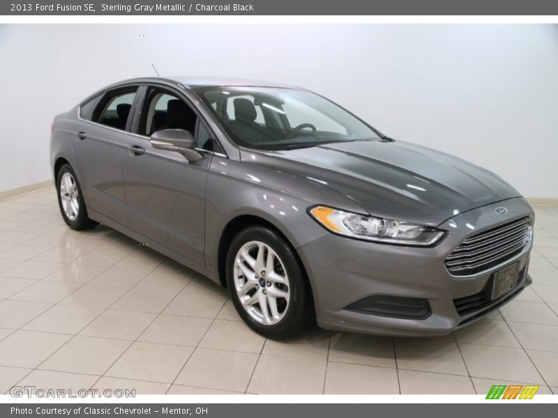 Sterling Gray Metallic / Charcoal Black 2013 Ford Fusion SE