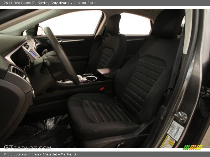 Sterling Gray Metallic / Charcoal Black 2013 Ford Fusion SE