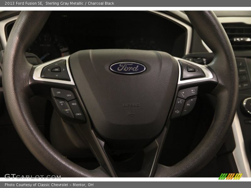 Sterling Gray Metallic / Charcoal Black 2013 Ford Fusion SE