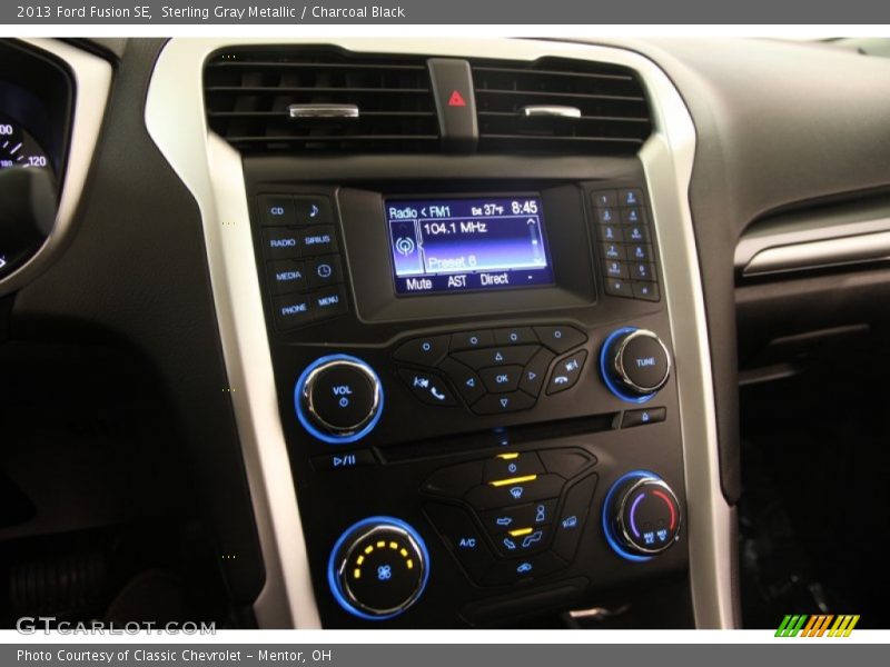 Sterling Gray Metallic / Charcoal Black 2013 Ford Fusion SE