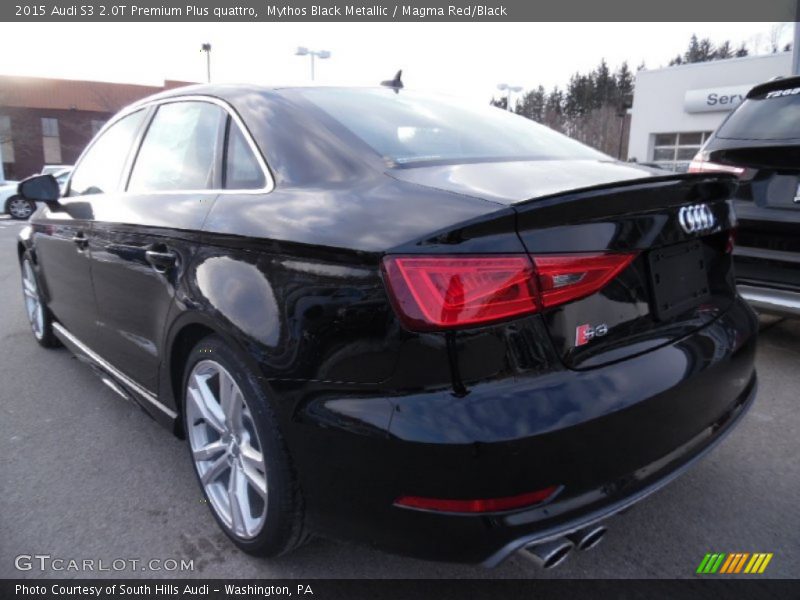 Mythos Black Metallic / Magma Red/Black 2015 Audi S3 2.0T Premium Plus quattro