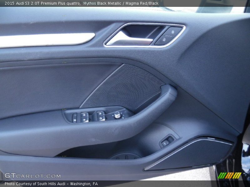 Mythos Black Metallic / Magma Red/Black 2015 Audi S3 2.0T Premium Plus quattro