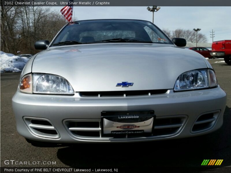 Ultra Silver Metallic / Graphite 2002 Chevrolet Cavalier Coupe