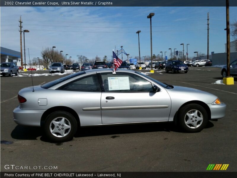 Ultra Silver Metallic / Graphite 2002 Chevrolet Cavalier Coupe