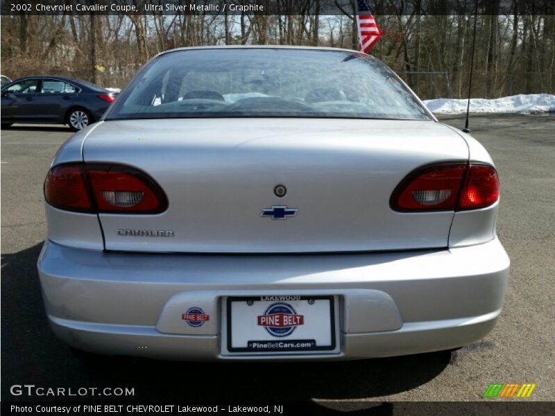 Ultra Silver Metallic / Graphite 2002 Chevrolet Cavalier Coupe