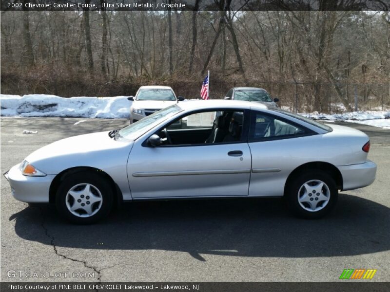 Ultra Silver Metallic / Graphite 2002 Chevrolet Cavalier Coupe