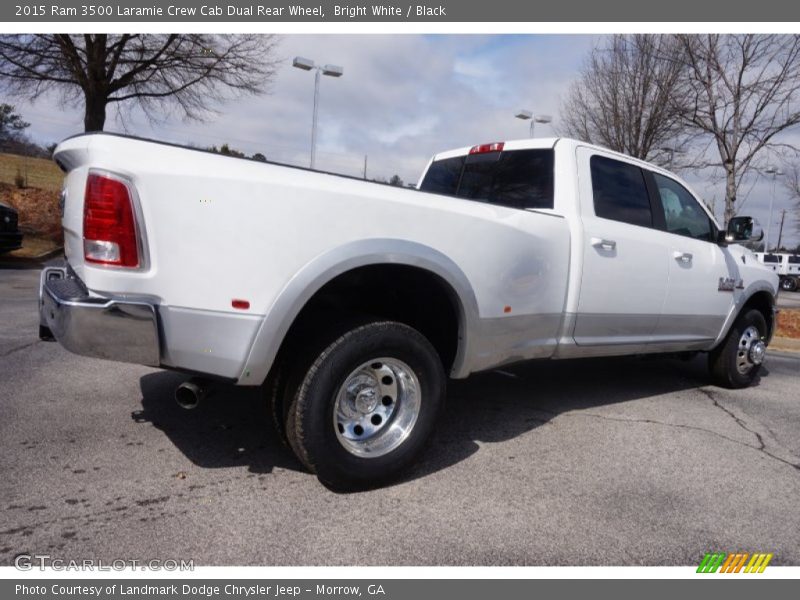 Bright White / Black 2015 Ram 3500 Laramie Crew Cab Dual Rear Wheel