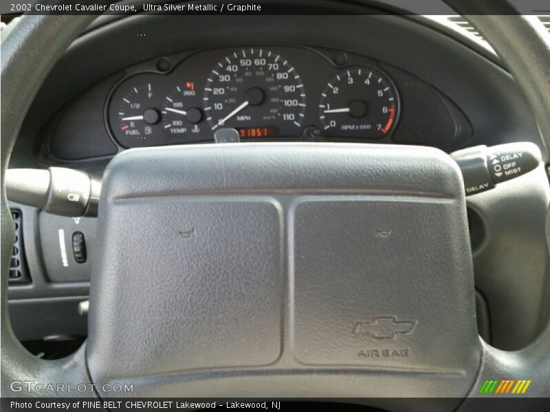 Ultra Silver Metallic / Graphite 2002 Chevrolet Cavalier Coupe