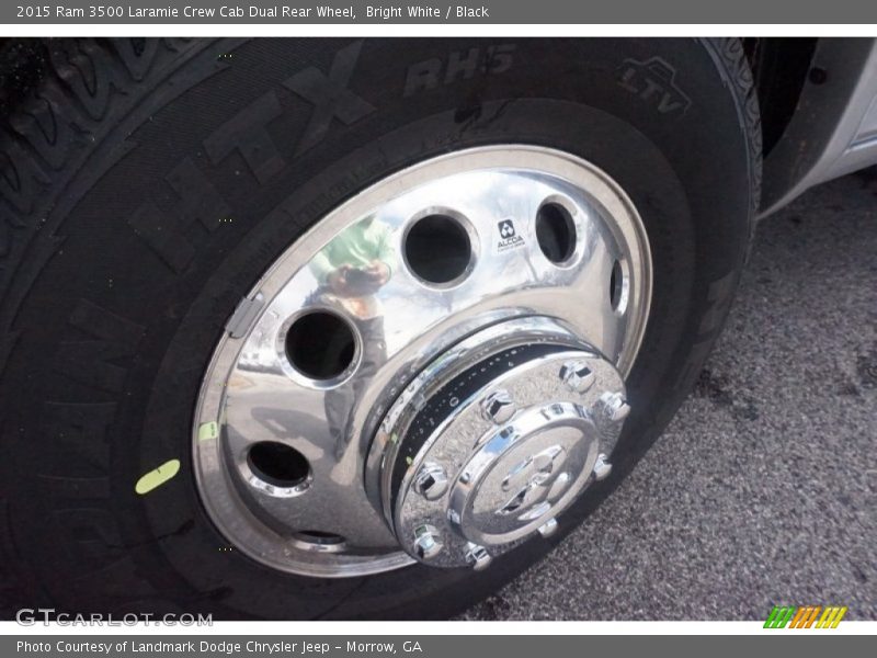Bright White / Black 2015 Ram 3500 Laramie Crew Cab Dual Rear Wheel