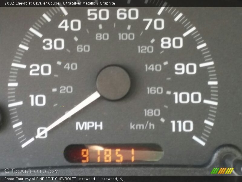 Ultra Silver Metallic / Graphite 2002 Chevrolet Cavalier Coupe