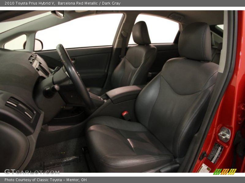 Barcelona Red Metallic / Dark Gray 2010 Toyota Prius Hybrid V