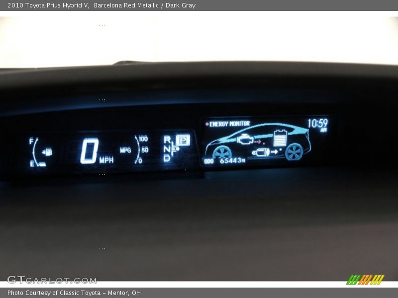 Barcelona Red Metallic / Dark Gray 2010 Toyota Prius Hybrid V