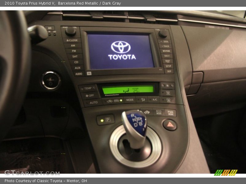Barcelona Red Metallic / Dark Gray 2010 Toyota Prius Hybrid V