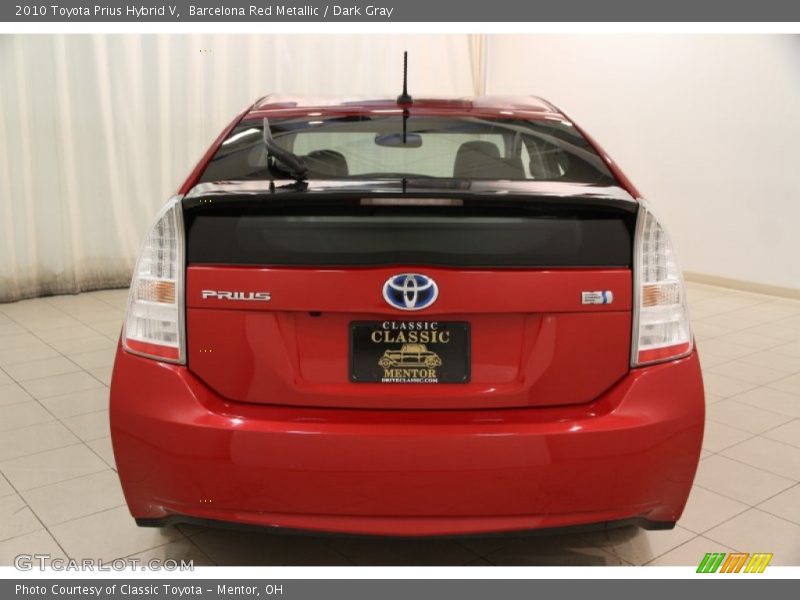 Barcelona Red Metallic / Dark Gray 2010 Toyota Prius Hybrid V