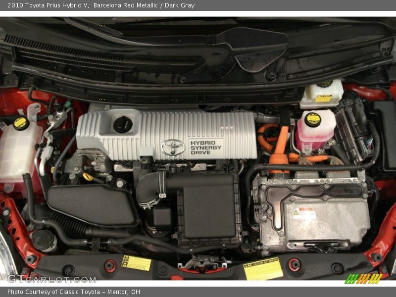 Barcelona Red Metallic / Dark Gray 2010 Toyota Prius Hybrid V