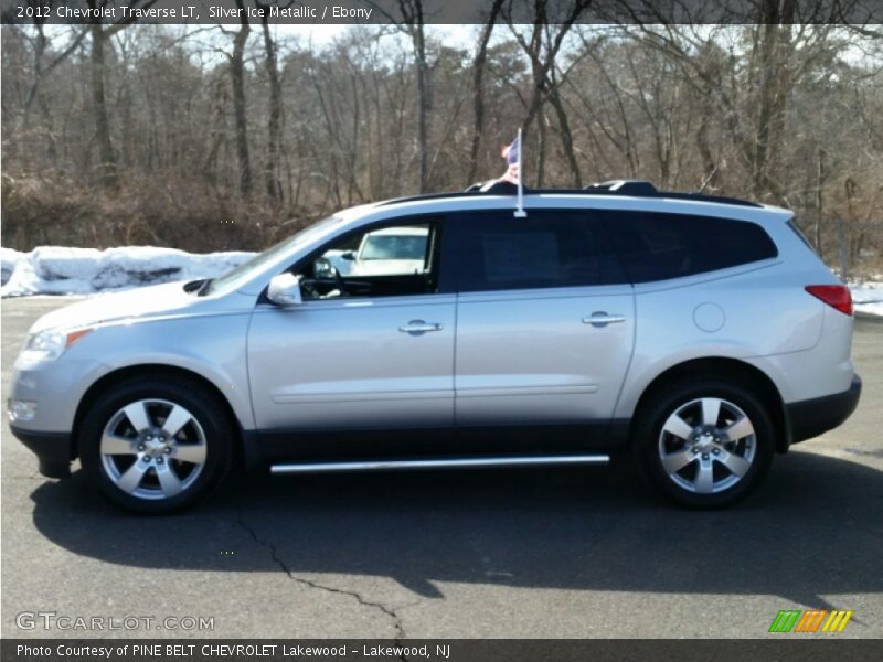 Silver Ice Metallic / Ebony 2012 Chevrolet Traverse LT