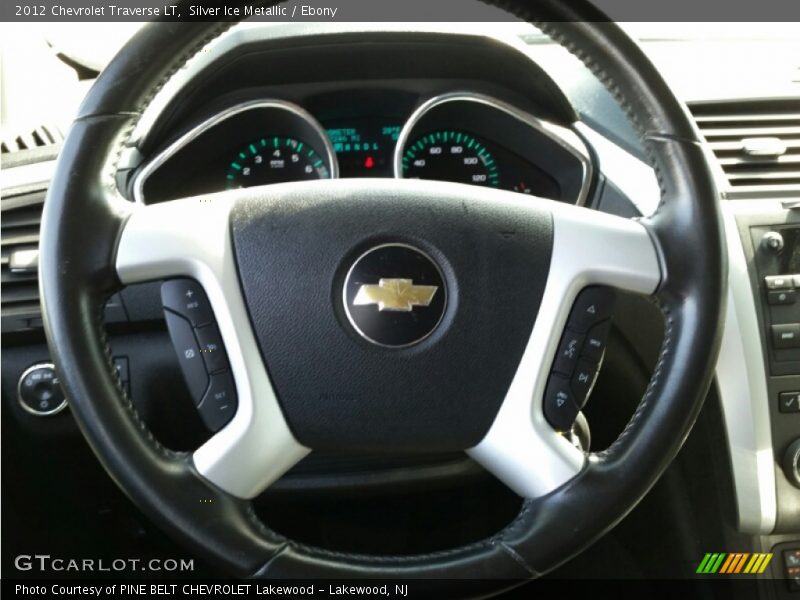 Silver Ice Metallic / Ebony 2012 Chevrolet Traverse LT