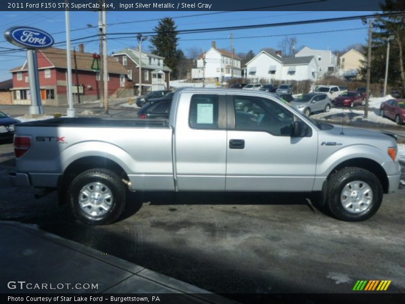 Ingot Silver Metallic / Steel Gray 2011 Ford F150 STX SuperCab 4x4