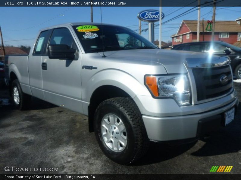 Ingot Silver Metallic / Steel Gray 2011 Ford F150 STX SuperCab 4x4