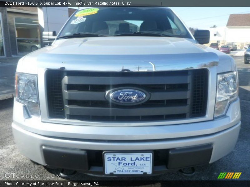 Ingot Silver Metallic / Steel Gray 2011 Ford F150 STX SuperCab 4x4
