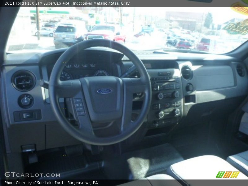 Ingot Silver Metallic / Steel Gray 2011 Ford F150 STX SuperCab 4x4