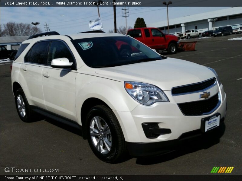 White Diamond Tricoat / Light Titanium/Jet Black 2014 Chevrolet Equinox LT